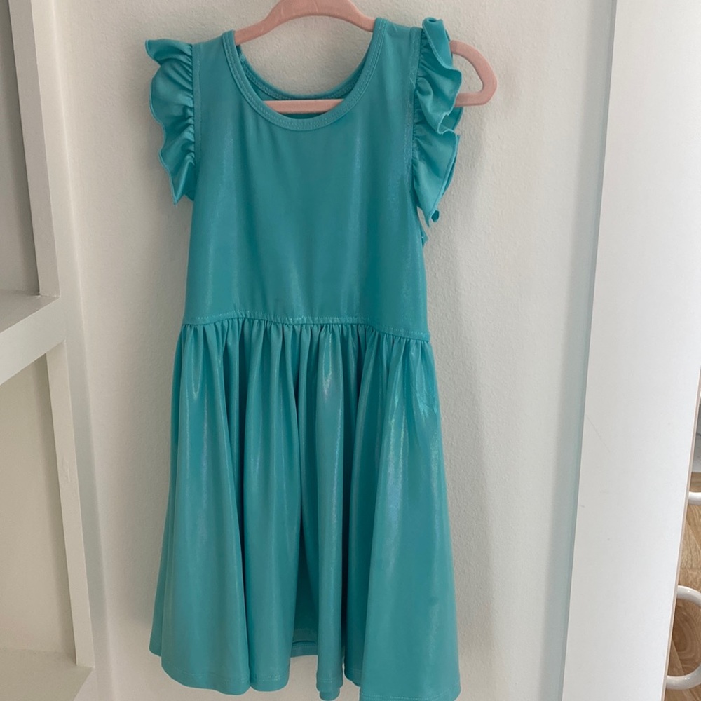 Pink chicken girls dress